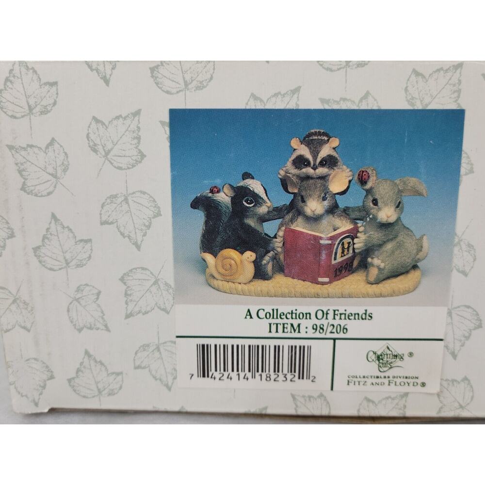 Charming Tails Fitz & Floyd A Collection of Friends Signed Dean Griffin 1998 - Picture 7 of 7